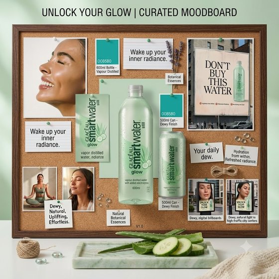 Unlock Your Glow visual world moodboard