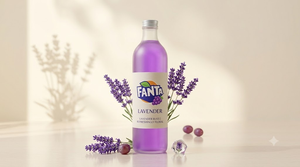 Fanta Lavender concept bottle